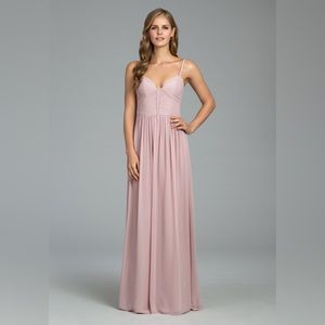 NWT Hayley Paige Bridesmaid Dress 5804 Blush